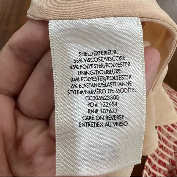 Alice and Olivia Mariette Pinstripe Floral Skirt Size 2 - Picture 8 of 11